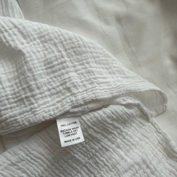 Felicite Linen Dress White Women’s Size 3/L Midi Summer Resort Wear - Picture 4 of 6